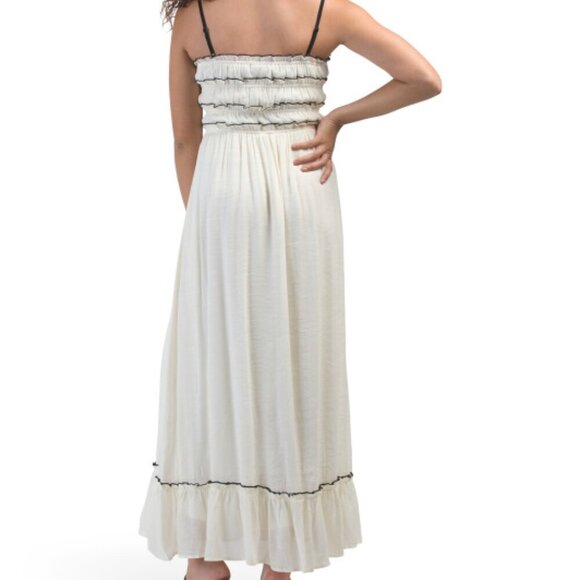 CLOVER Ruffle Maxi Dress with Ties - Picture 2 of 6
